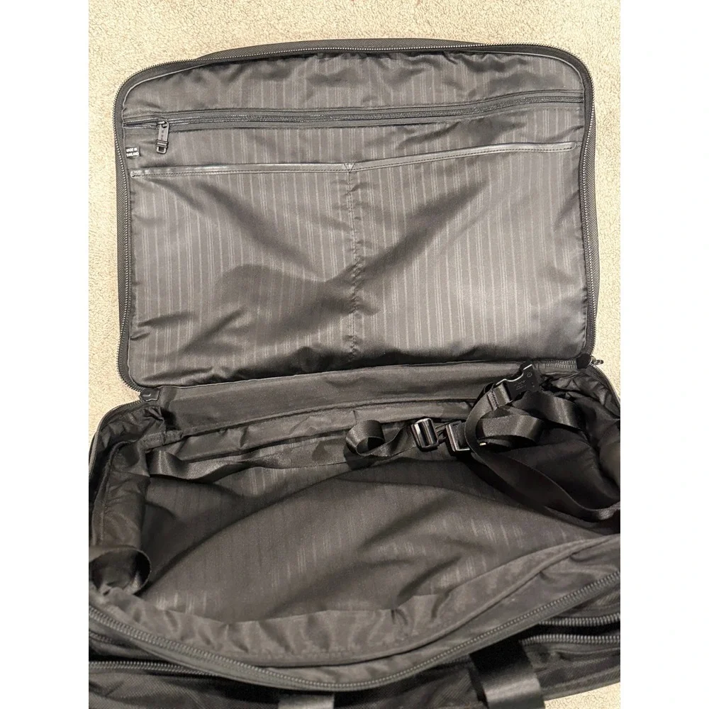 Tumi Black‎ Ballistic Nylon Wheeled Briefcase Laptop Bag Travel Carry On